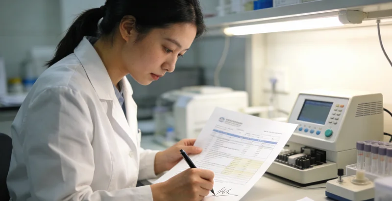 禹城家庭共同查看并讨论基因检测