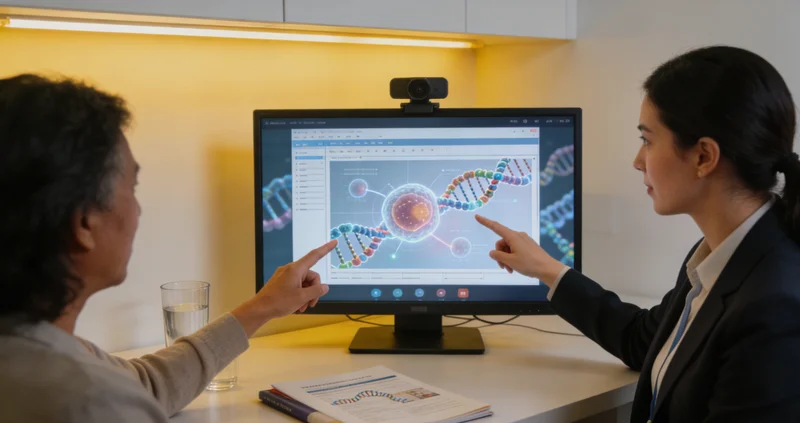 科右中旗医生为居民解读基因检测