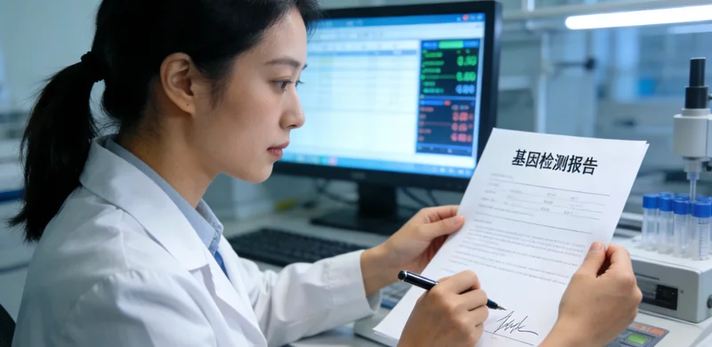 溧阳女性查看基因检测阴性报告露