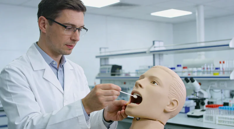 临江基因检测采样示意图 便捷无