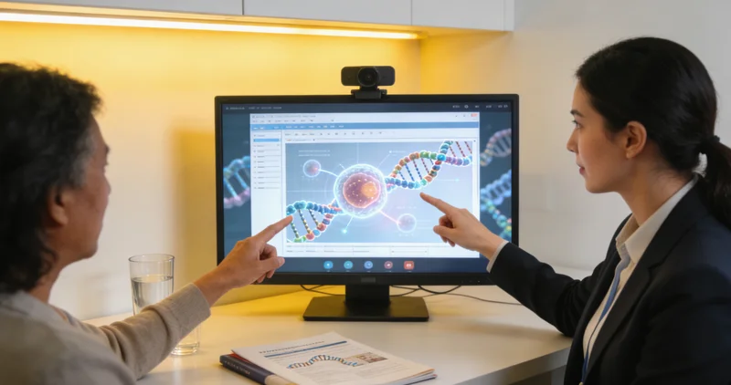 涿州居民进行基因检测采血咨询流