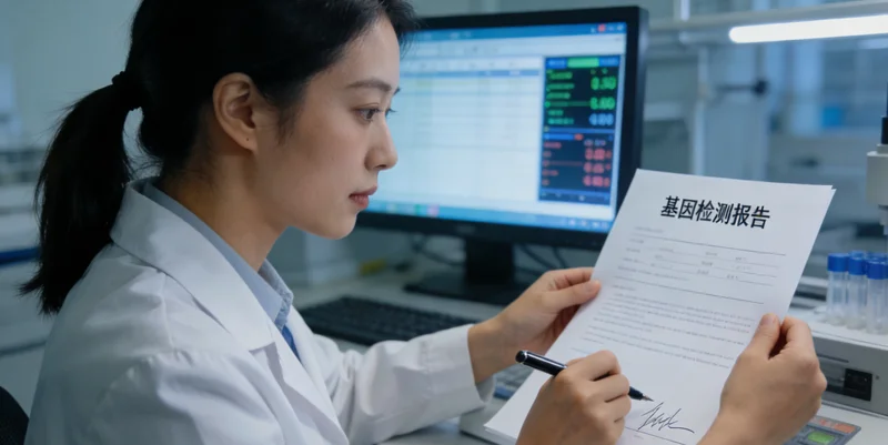 句容家庭查看基因检测报告后如释