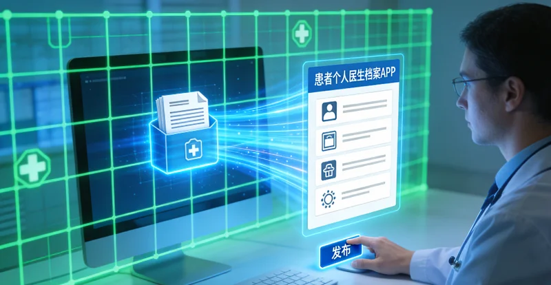 莆田家庭一起查看健康档案温馨场