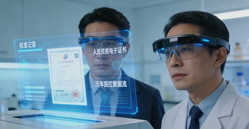 广州女性与医生共同查看基因检测