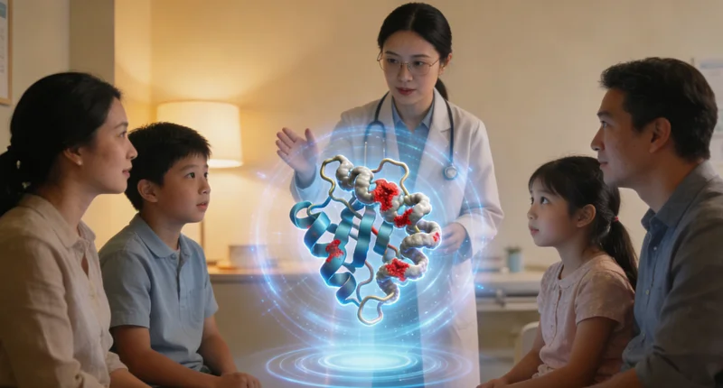 乌中旗遗传咨询师向家庭解读基因