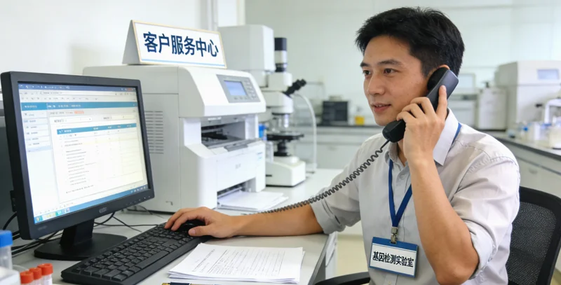 哈尔滨医院遗传咨询师向患者讲解