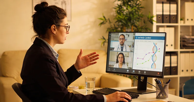 定西遗传咨询师与患者沟通基因检