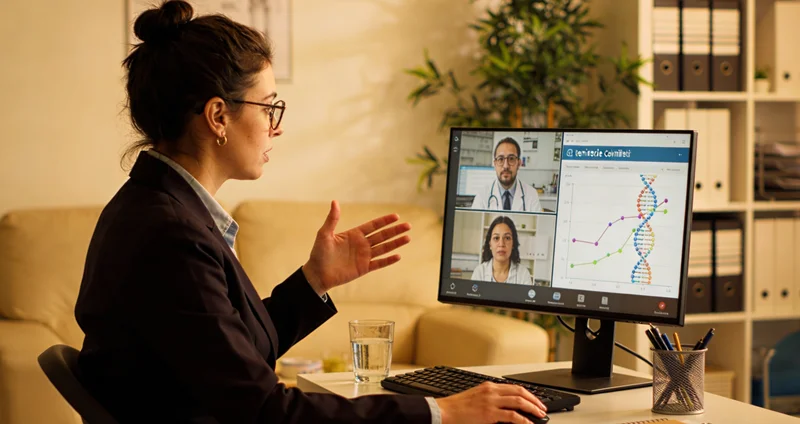 石首遗传咨询师正在详细解读基因