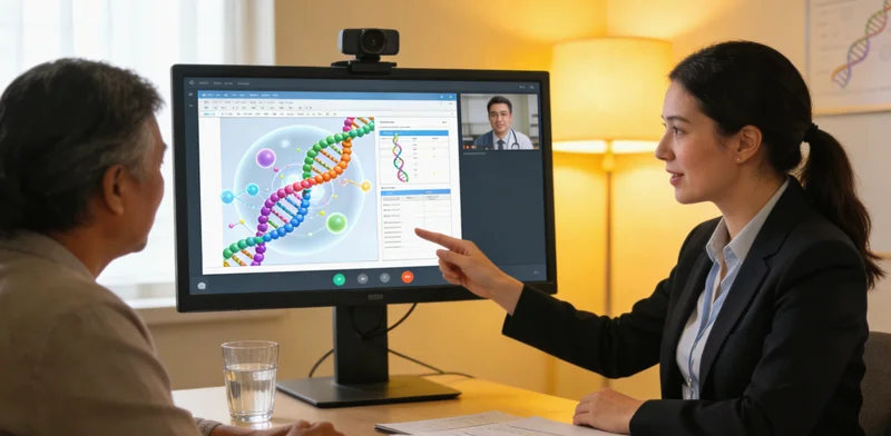 宜都遗传咨询场景，医生与咨询者