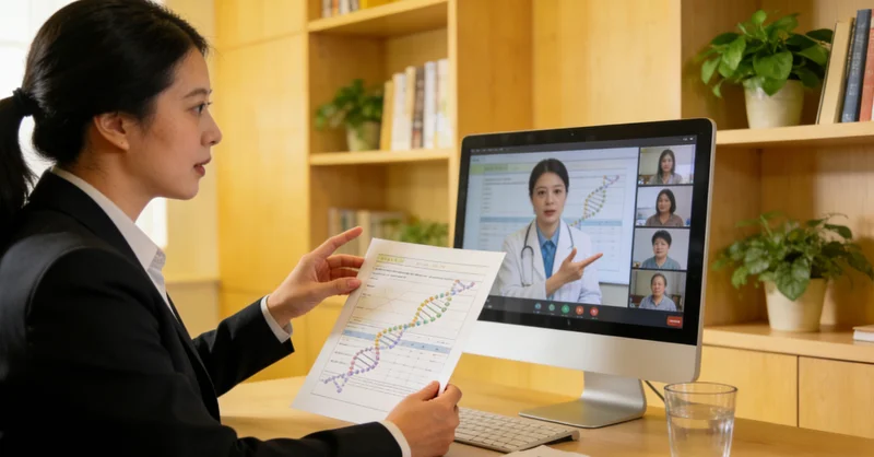 应城居民进行遗传咨询场景