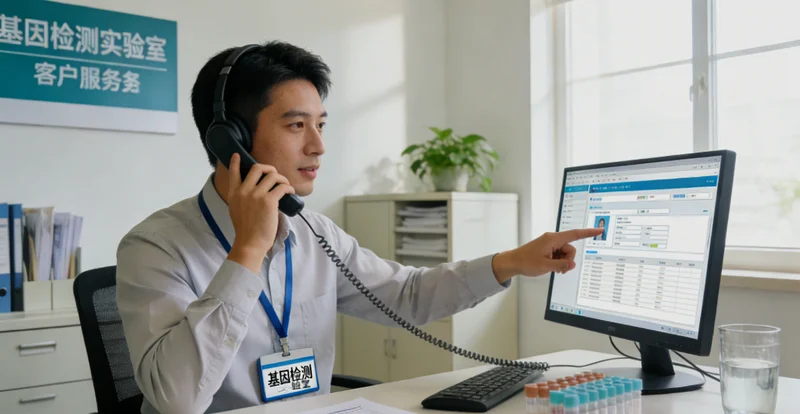 河间市民在医院向医生咨询基因检