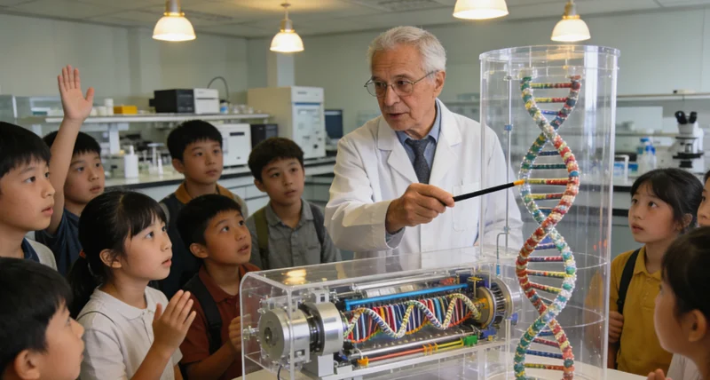 科右中旗医生向居民讲解基因检测