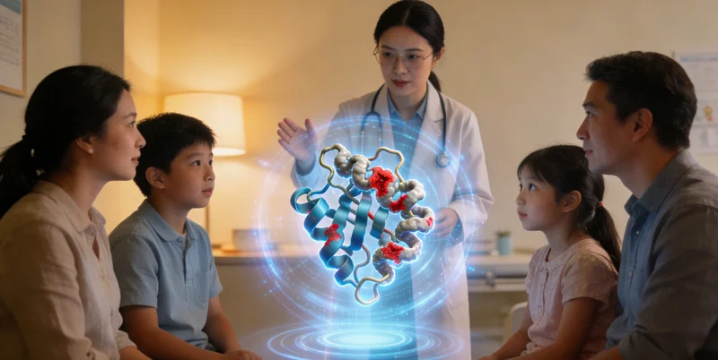 昌吉遗传咨询师与居民沟通家庭健