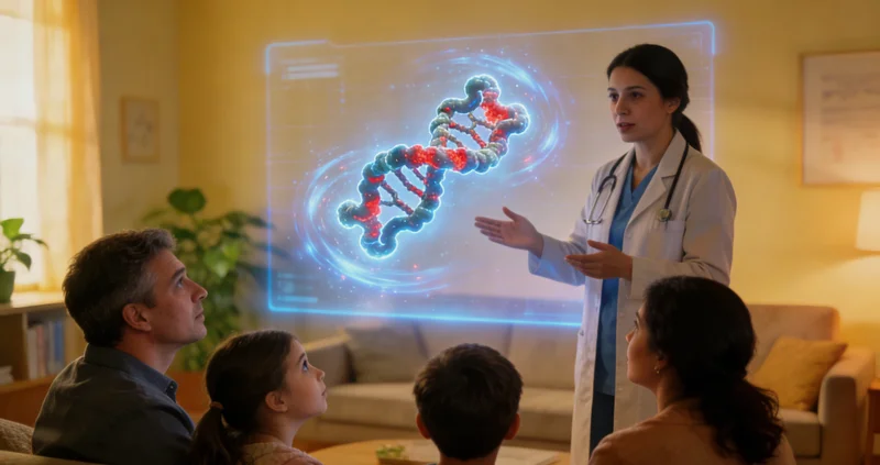 吴忠患者与医生进行遗传咨询解读