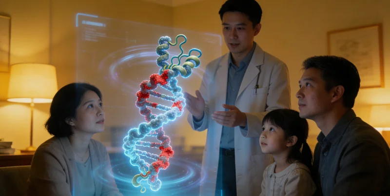 吉首市民进行遗传咨询场景