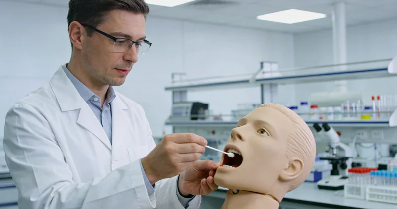 文昌基因检测采样现场示意图