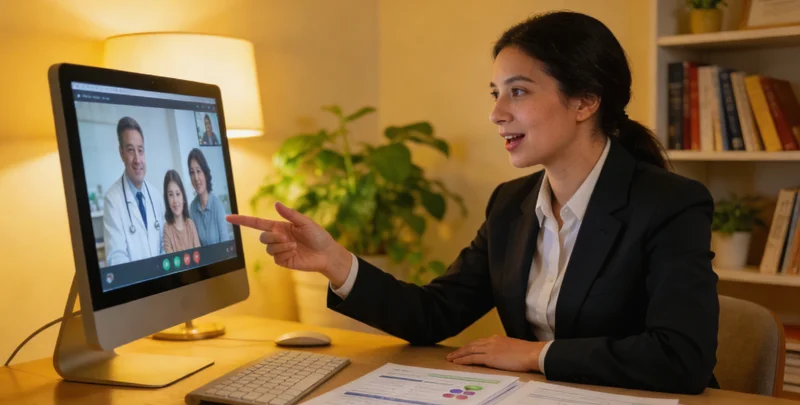 临汾遗传咨询师与女性绘制家族谱