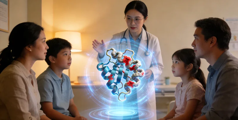 上饶遗传咨询师与家庭温和交谈场