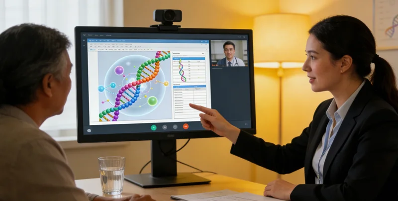 商洛女性在医院进行遗传咨询