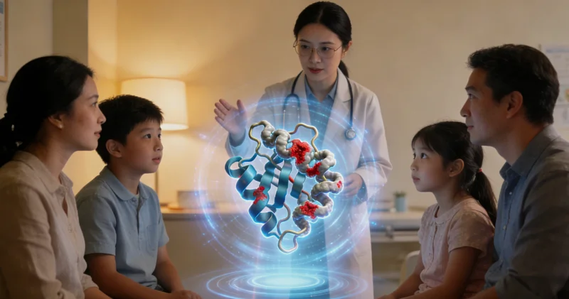 峨眉山市民在医院进行遗传咨询场