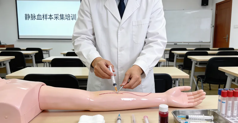 赣州基因检测采样点护士进行静脉