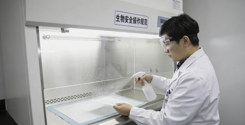 绵竹儿童在进行健康检查,母亲陪