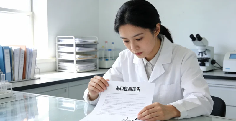 栖霞家庭查看基因检测报告并进行