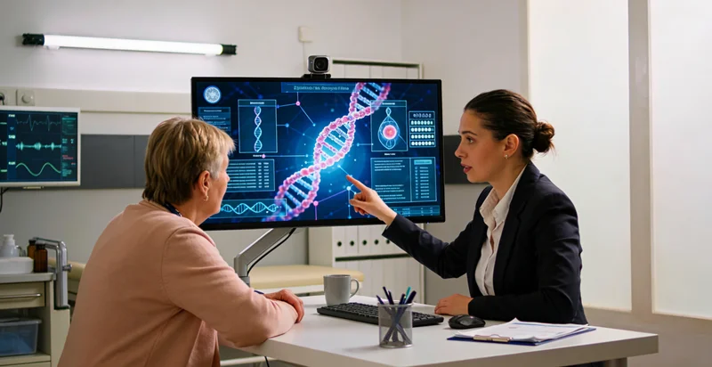 商洛医生为患者讲解基因检测报告