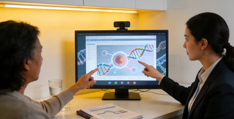 诸城遗传咨询师与家庭进行健康咨