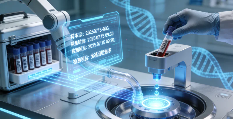 临海检验中心护士进行血液样本采