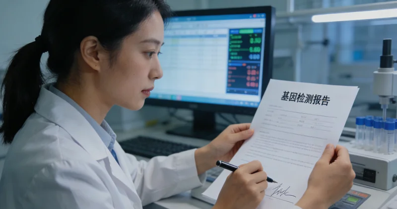 韩城FAP基因检测报告与DNA