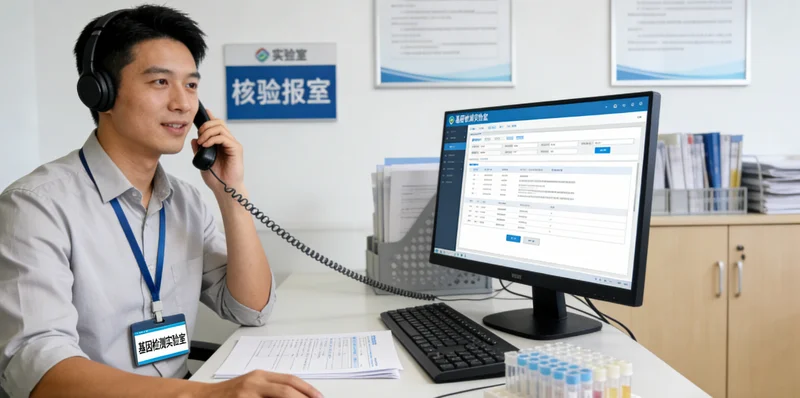 科左中旗遗传咨询场景图，医生与