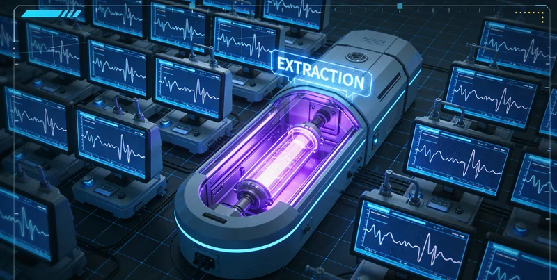 高科技基因测序实验室内部工作场