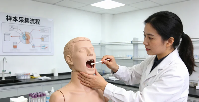 鹤岗基因检测口腔拭子采样过程