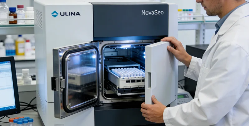 基因测序实验室数据分析流程示意