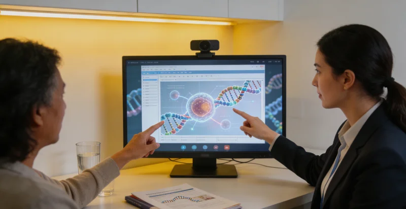 达旗遗传咨询师与来访者深入沟通