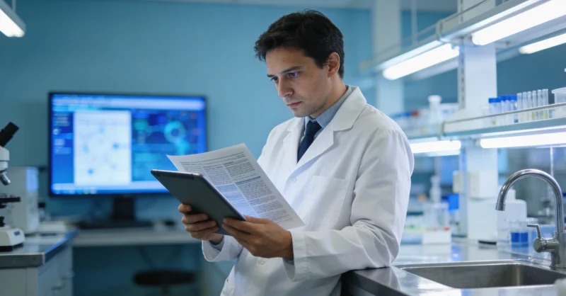 基因检测实验室进行DNA测序与