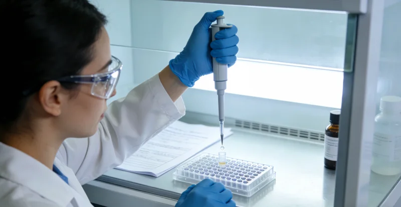 赣州护士为检测进行静脉采血样本