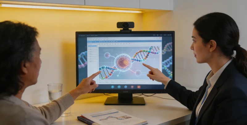 个旧市民在医院进行遗传咨询