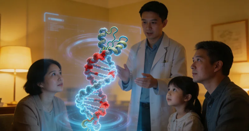 乌苏遗传咨询师向家庭成员解读基