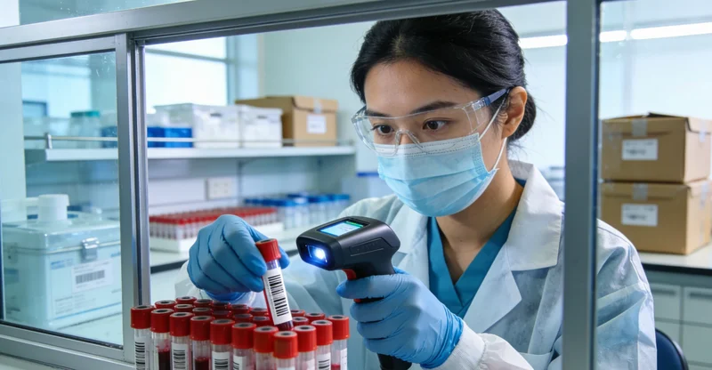 寿光人进行肠癌早期筛查示意图