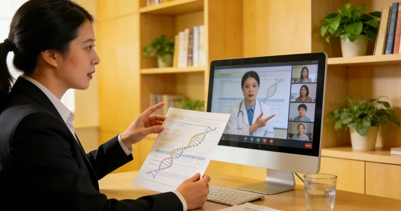 穆棱家庭成员共同了解健康知识温