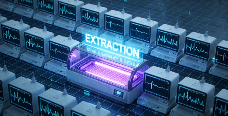 基因测序实验室设备工作场景