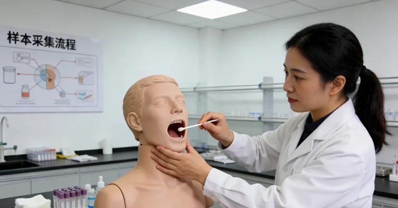 通辽基因检测采样过程示意