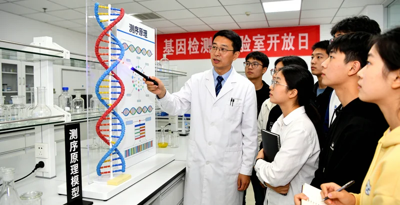 娄底基因检测实验室工作场景