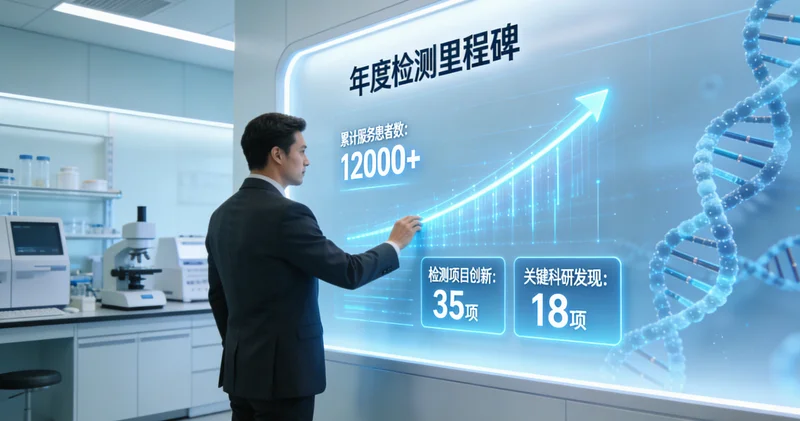 泊头中年女性与家人查看健康报告