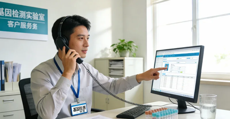 滁州患者在医院进行遗传咨询场景