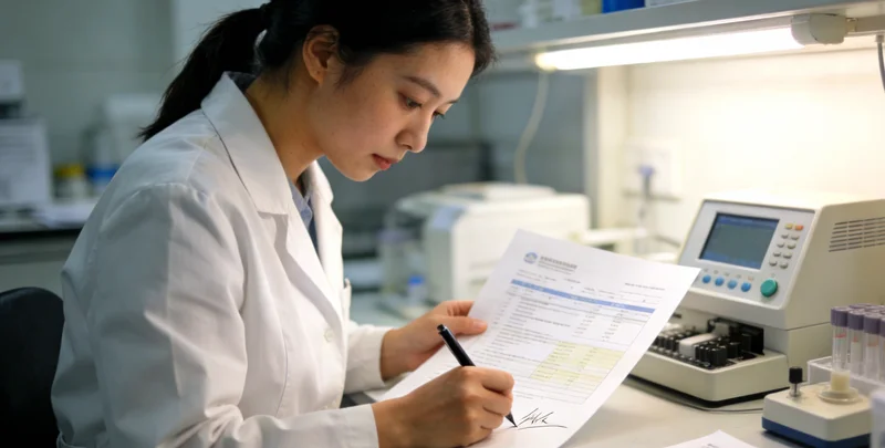 共青城患者阅读基因检测报告并与