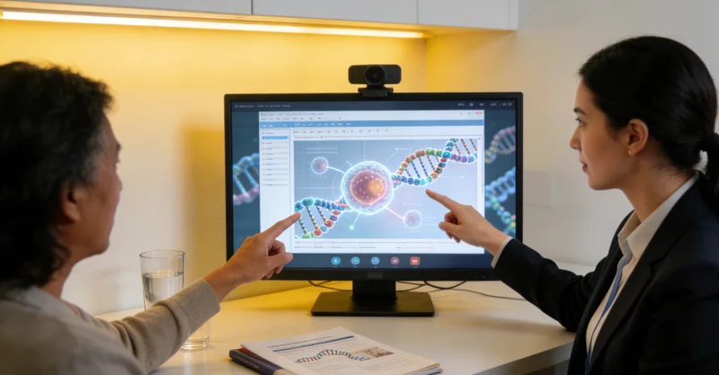 黄山患者与医生沟通基因检测报告