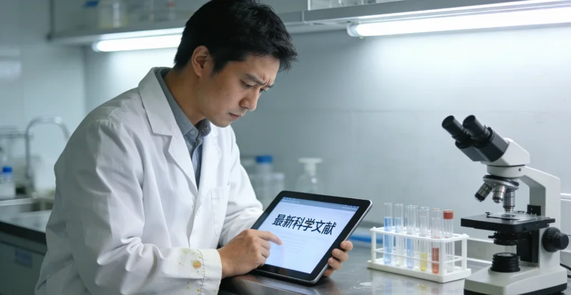 专业技术人员在实验室内进行基因